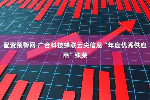 配资预警网 广合科技蝉联云尖信息“年度优秀供应商”殊荣